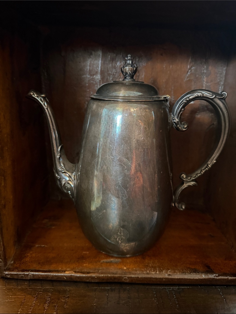 Vintage Silver Plated Coffee Tea Pot by